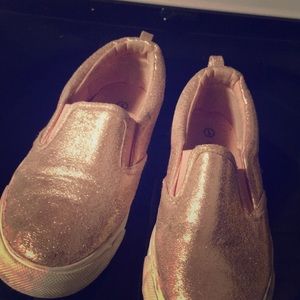 Pink shiny sneakers/flats